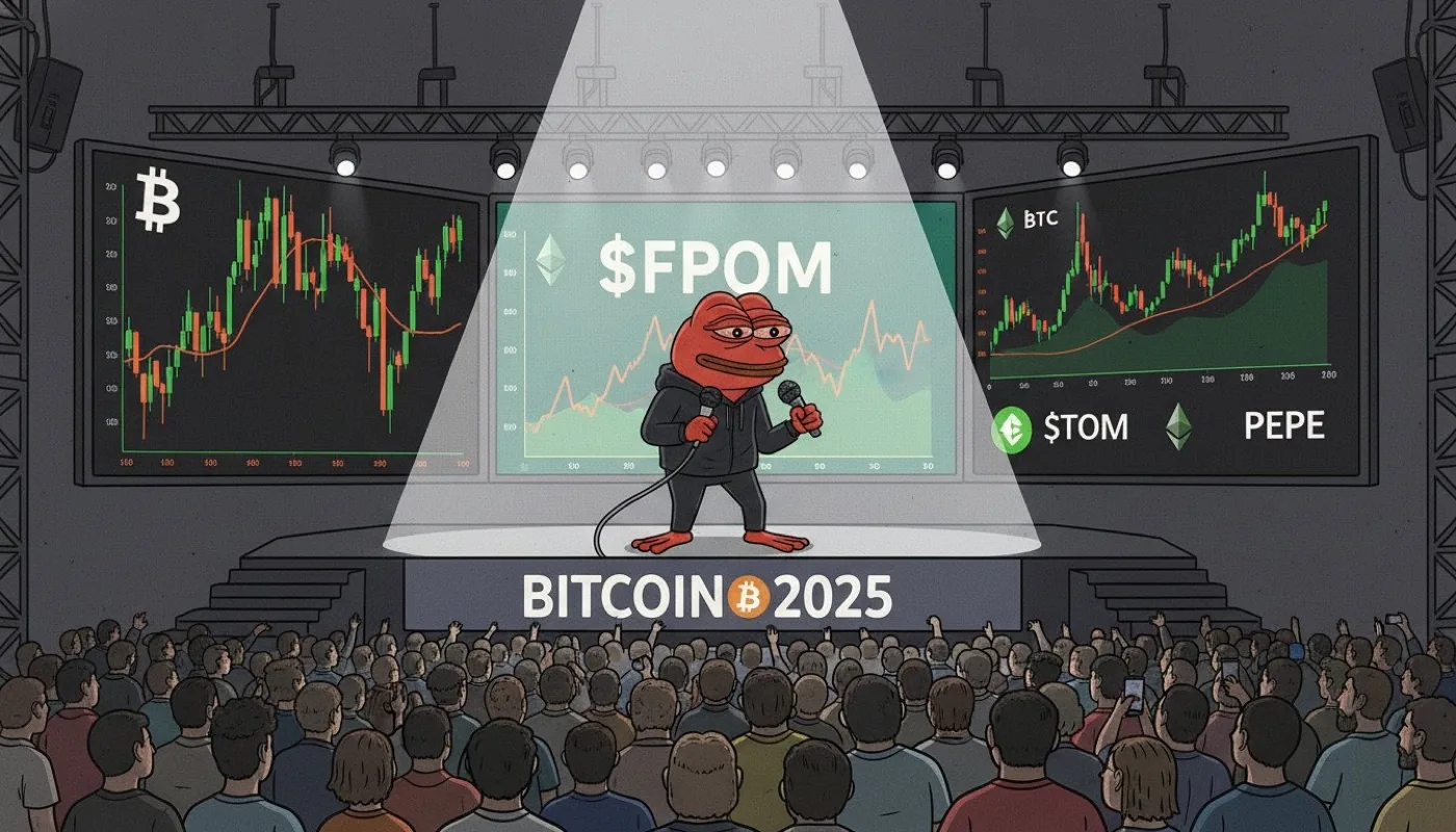 FPOM on a conference stage in front of charts